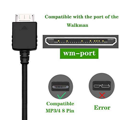Amazon | WindSwallow 交換用MP3 MP4プレーヤー USB充電ケーブル Sony
